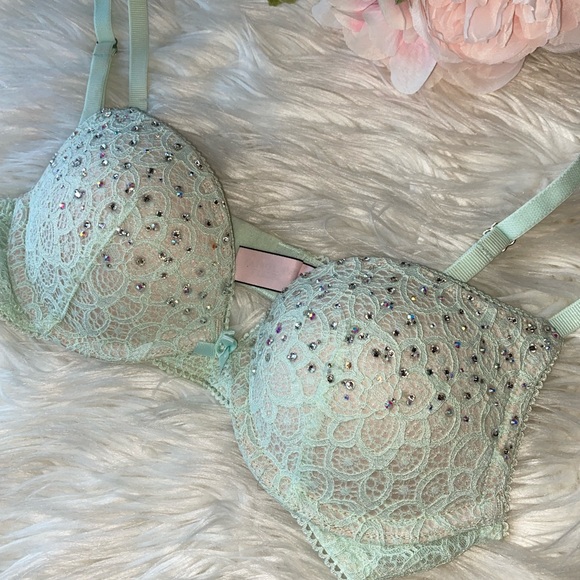 Victoria's Secret Other - ✨ Customized Bling Victoria’s Secret Push Up Bra ✨